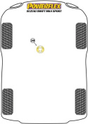 PFF73-520 Insats Nedre Motorfäste Powerflex