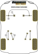 PFF76-102BLK Främre Arm Yttre Bussningar Till Roll Bar Black Series Powerflex