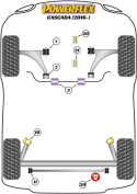 PFF80-1420 Främre Motorfäste \'\'Insats\'\' Powerflex