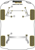 PFF80-203BLK Bussningar Främre Tie Bar Till Chassi Black Series Powerflex