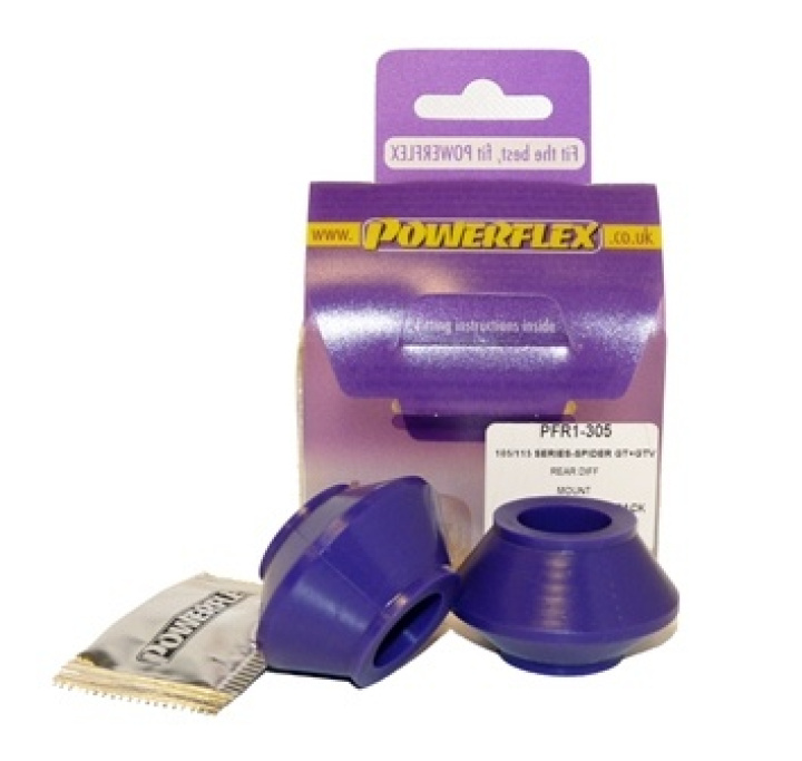 PF-PFR1-305BLK PFR1-305BLK Bakre T-Bar Till Diffbussningaring Bussningar Black Series Powerflex