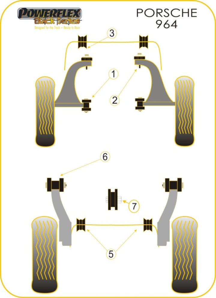 PF-PFR57-124BLK PFR57-124BLK Transmission Mount Bracket Bussningar Black Series Powerflex