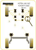 PFR80-312BLK Bussningar Bakvagnsbalk Black Series Powerflex