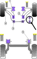 PFR80-312 Bussningar Bakvagnsbalk Powerflex