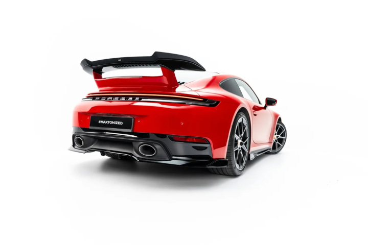 Porsche 911 Carrera Aero / S Aero 992 2019+ Bakre Splitter (Med Splitters) Maxton Design i gruppen Välj bilmodell / Porsche / 992 2018+ hos DDESIGN Scandinavia AB (PO-911-992FCAAERORD1GRD2G)