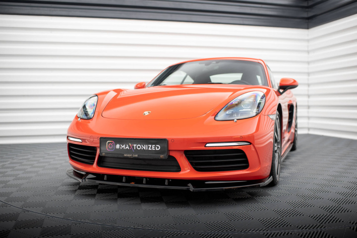 Porsche 718 Cayman 982c 2016+ Frontsplitter V.1 Maxton Design i gruppen Välj bilmodell / Porsche / 718 Cayman & Boxster 16+ hos DDESIGN Scandinavia AB (PO-CA-718-FD1G)