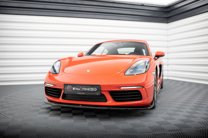 Porsche 718 Cayman 982c 2016+ Frontsplitter V.2 Maxton Design i gruppen Välj bilmodell / Porsche / 718 Cayman & Boxster 16+ hos DDESIGN Scandinavia AB (PO-CA-718-FD2G)