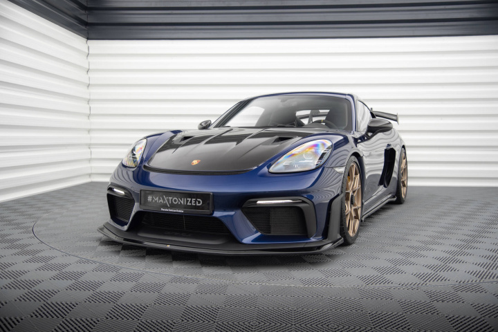 Porsche 718 Cayman GT4 RS 982C 2021+ Frontläpp / Frontsplitter Maxton Design i gruppen Välj bilmodell / Porsche / 718 Cayman & Boxster 16+ hos DDESIGN Scandinavia AB (PO-CA-718-GT4-RS-FD1G)