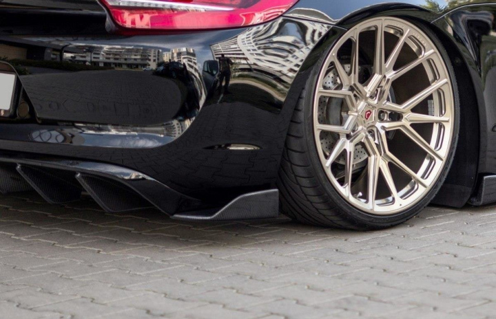 PO-CA-981-FRSD1FP Porsche Cayman 981 2012-2015 Bakre Sidoextensions Maxton Design