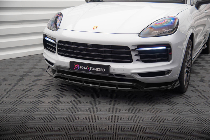 Porsche Cayenne Coupe Mk3 2019-2023 Frontläpp / Frontsplitter Maxton Design i gruppen Välj bilmodell / Porsche / Cayenne 10+ / Styling hos DDESIGN Scandinavia AB (PO-CAY-3-C-FD1G-FD1RG)