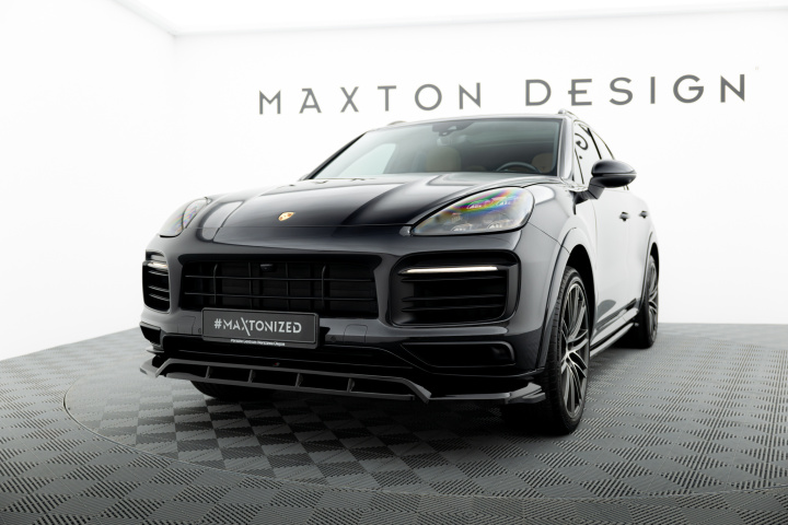 Porsche Cayenne Sport Design MK3 2018-2023 Frontläpp / Frontsplitter Maxton Design i gruppen Välj bilmodell / Porsche / Cayenne 10+ / Styling hos DDESIGN Scandinavia AB (PO-CAY-3-SPORT-FD1G-FD1RG)