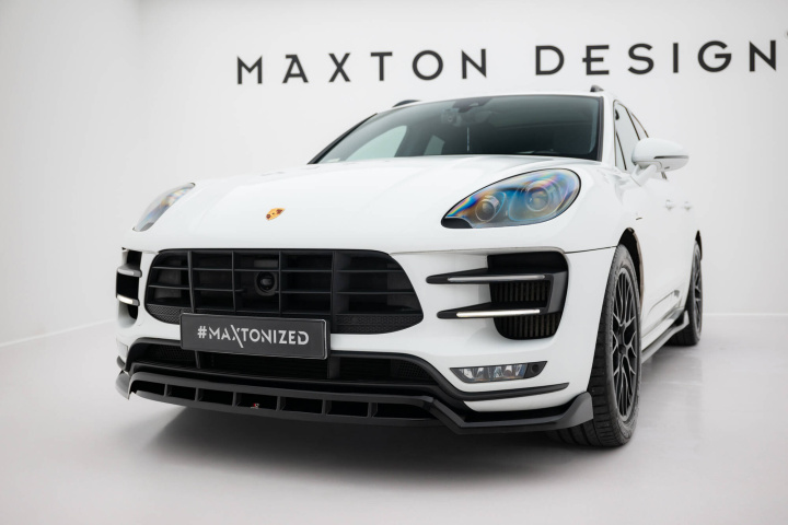 Porsche Macan Turbo Mk1 2014-2018 Frontsplitter / Frontläpp Maxton Design i gruppen Välj bilmodell / Porsche / Macan 14+ hos DDESIGN Scandinavia AB (PO-MA-1-TURBO-FD1GFD1RG)