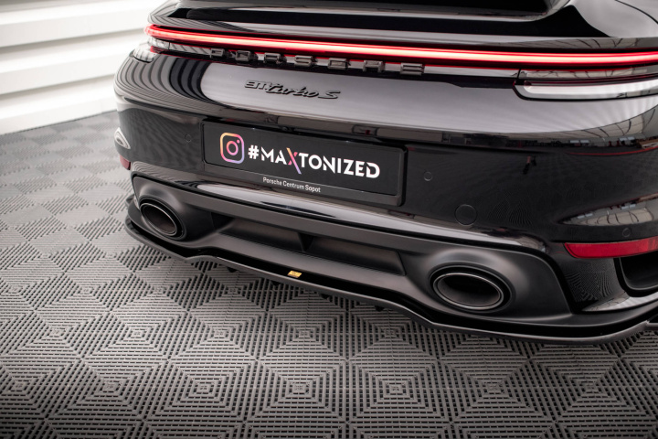 Porsche 911 Turbo S 992 2020+ Bakre Splitter / Diffuser Maxton Design i gruppen Välj bilmodell / Porsche / 992 2018+ hos DDESIGN Scandinavia AB (PO911992TURBOSRD1GRD2G)