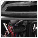 Audi A4 09-12 Strålkastare (Passar ej Xenon/HID-Modeller) - DRL LED - Svarta Spyder Auto