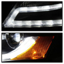 Audi A4 09-12 Strålkastare (Passar ej Xenon/HID-Modeller) - DRL LED - Svarta Spyder Auto