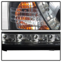 Audi A6 02-04 Strålkastare (Passar ej Xenon/HID-Modeller) - DRL - Svarta Spyder Auto