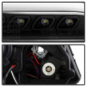 Audi A6 02-04 Strålkastare (Passar ej Xenon/HID-Modeller) Ljuslist DRL - Svarta Spyder Auto