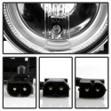 BMW E34 89-94 / BMW E32 88-92 Strålkastare Projektor - (Passar ej 750) - LED Halo - Krom Spyder Auto