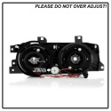 BMW E34 89-94 / BMW E32 88-92 Strålkastare Projektor - (Passar ej 750) - LED Halo - Krom Spyder Auto