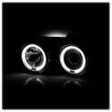 BMW E34 89-94 / BMW E32 88-92 Strålkastare Projektor - (Passar ej 750) - LED Halo - Krom Spyder Auto