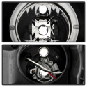 BMW E38 99-01 Strålkastare Projektor - Xenon/HID (Passar ej halogen) - LED Halo - Svarta - Helljus H1 - Halvljus D2S (Ej Inkluderat) Spyder Auto