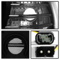 BMW E38 99-01 Strålkastare Projektor - Xenon/HID (Passar ej halogen) - LED Halo - Svarta - Helljus H1 - Halvljus D2S (Ej Inkluderat) Spyder Auto
