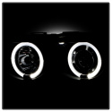 BMW E38 99-01 Strålkastare Projektor - Xenon/HID (Passar ej halogen) - LED Halo - Svarta - Helljus H1 - Halvljus D2S (Ej Inkluderat) Spyder Auto