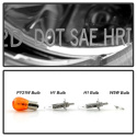 BMW E46 00-03 2DR / M3 01-06 2DR 1PC Strålkastare Projektor - LED Halo - Svarta Spyder Auto