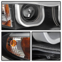 BMW E46 02-05 4DR Strålkastare Projektor 1PC - 3D Halo - Svarta Spyder Auto