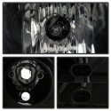 BMW E46 02-05 4DR Strålkastare Projektor 1PC - LED Halo - Svarta Spyder Auto