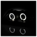 BMW E46 02-05 4DR Strålkastare Projektor 1PC - LED Halo - Svarta Spyder Auto