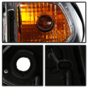 BMW E46 02-05 4DR Strålkastare Projektor 1PC - LED Halo - Krom Spyder Auto
