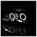 BMW E46 02-05 4DR Strålkastare Projektor 1PC - LED Halo - Krom Spyder Auto