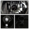 BMW E46 02-05 4DR Strålkastare Projektor 1PC - LED Halo - Röktonade Spyder Auto