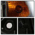 BMW E46 02-05 4DR Strålkastare Projektor 1PC - LED Halo - Röktonade Spyder Auto