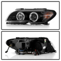 BMW E46 04-06 2 DR Strålkastare (Passar ej Xenon/HID-Modeller) - LED Halo - Svarta Spyder Auto