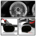 BMW E46 04-06 2 DR Strålkastare (Passar ej Xenon/HID-Modeller) - LED Halo - Svarta Spyder Auto