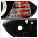 BMW E87 1-Series 08-11 Strålkastare Projektor - LED Halo - Svarta Spyder Auto