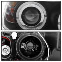 BMW E90 06-08 4DR Strålkastare Projektor - LED Halo Utbytbara Ljuslister - Svarta Spyder Auto