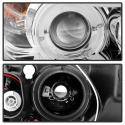 BMW E90 06-08 4DR Strålkastare Projektor - LED Halo Utbytbara Ljuslister - Krom Spyder Auto