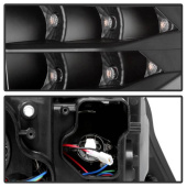 PRO-YD-BMWE9009-BK BMW E90 / E91 3-Serie 09-12 Strålkastare Projektor - LED Halo (Endast modeller med Halogen) - Svarta Spyder Auto (4)