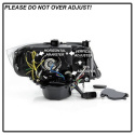 BMW E90 / E91 3-Serie 09-12 Strålkastare Projektor - LED Halo (Endast modeller med Halogen) - Svarta Spyder Auto