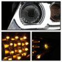 BMW E90 / E91 3-Serie 09-12 Strålkastare Projektor - LED Halo (Endast modeller med Halogen) - Svarta Spyder Auto