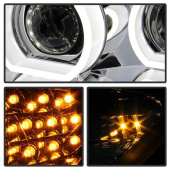 PRO-YD-BMWE9009-C BMW E90 / E91 3-Serie 09-12 Strålkastare Projektor - LED Halo (Endast modeller med Halogen) - Chrome Spyder Auto (6)