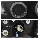 BMW Z3 96-02 Strålkastare Projektor - LED Halo - Svarta Spyder Auto