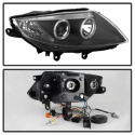 BMW Z4 03-08 Strålkastare Projektor – Xenon/HID (Passar ej halogen) LED Halo - Svarta Spyder Auto