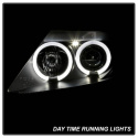 BMW Z4 03-08 Strålkastare Projektor – Xenon/HID (Passar ej halogen) LED Halo - Svarta Spyder Auto