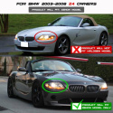 BMW Z4 03-08 Strålkastare Projektor - Xenon/HID (Passar ej halogen) LED Halo - Krom Spyder Auto
