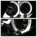 BMW Z4 03-08 Strålkastare (Passar ej Xenon/HID-Modeller) - LED Halo - Röktonade Spyder Auto