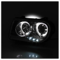 Chrysler 300C 05-10 Strålkastare Projektor - LED Halo Krom Spyder Auto